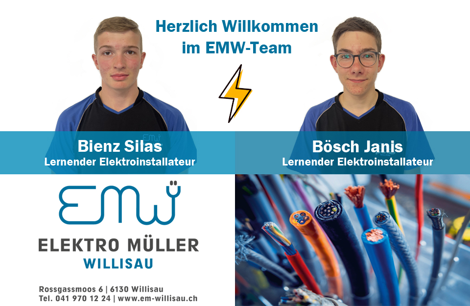 Herzlich Willkommen im EMW-Team und viel Erfolg!!