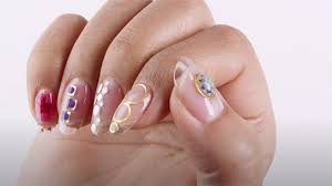 manicure witht cnd plexigel and nail art