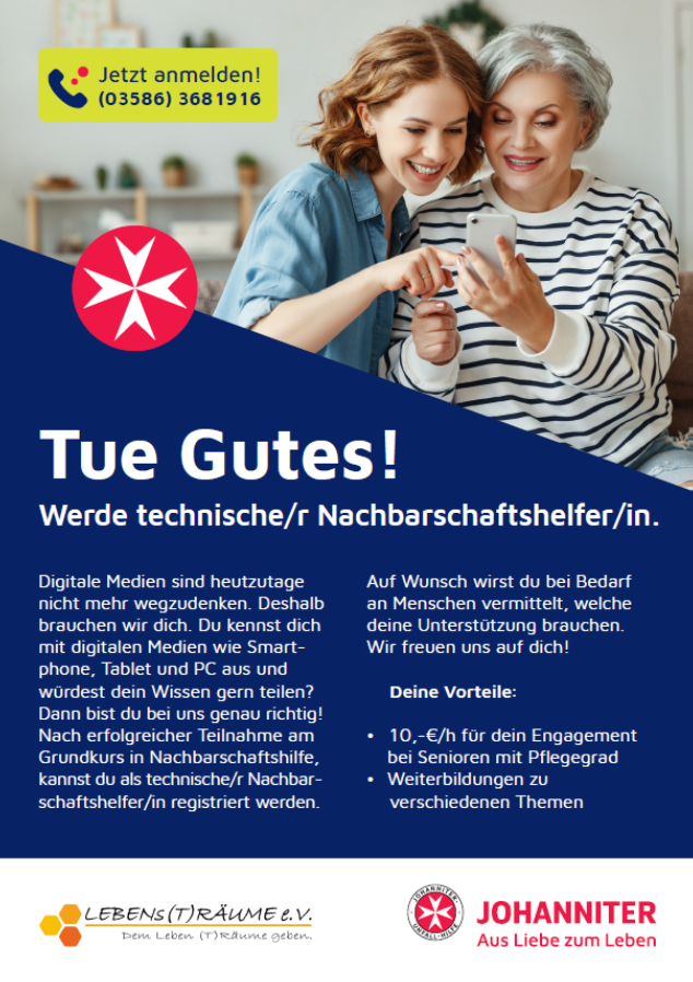 Technischer Nachbarschaftshelfer - der LEBENs(T)RÄUME-Verein