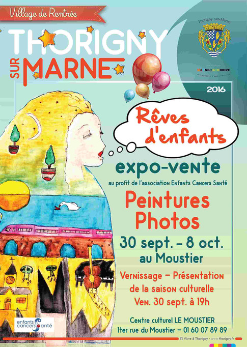 Exposition au profit "d'ENFANTS CANCERS et SANTE" avec la présence du Pr LEVERGER Hôpital Trousseau