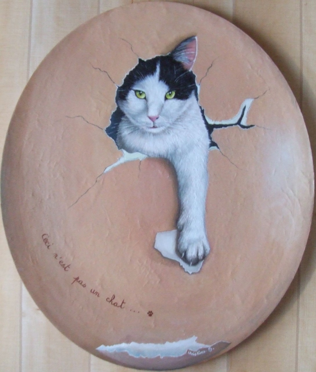HOMMAGE à MAGRITTE "Ceci n'est pas un chat"