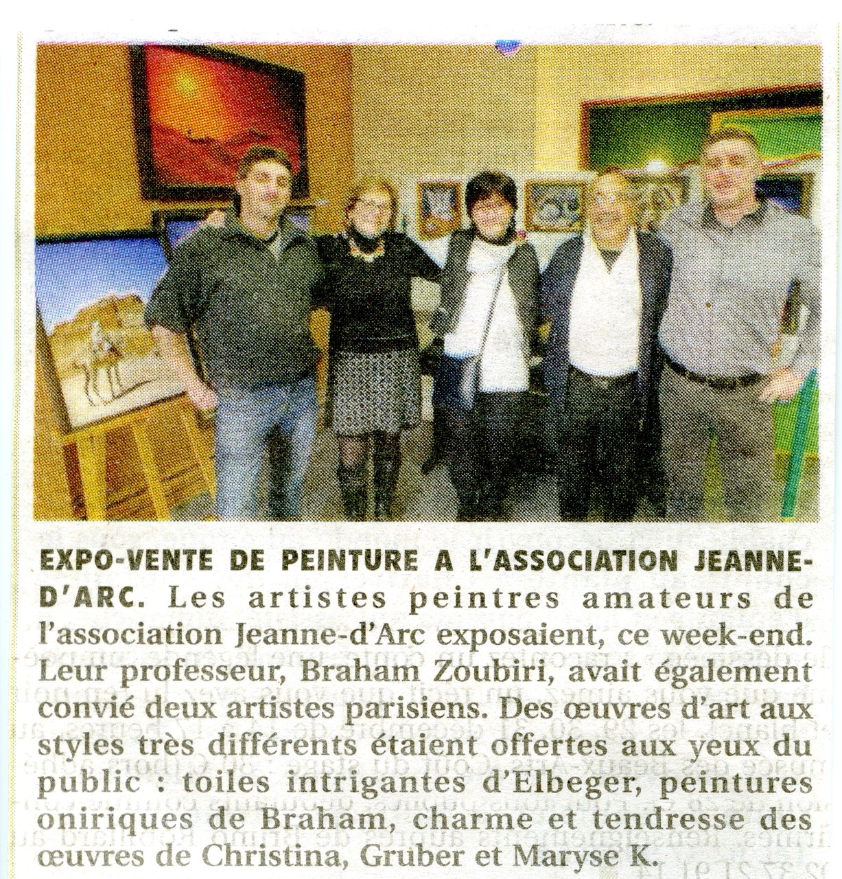 Exposition avec Braham Zoubiri et Philippe Elbeger - Chartres 