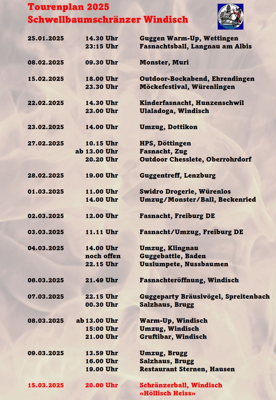 ..on tour....