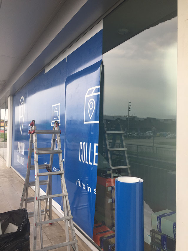 Decorazione vetrine Sportler Trieste