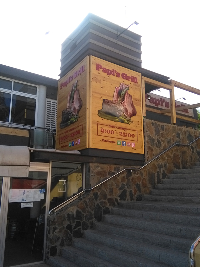 Insegna pubblicitaria Maspalomas 