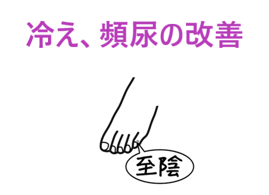 冷え改善,頻尿のツボ、