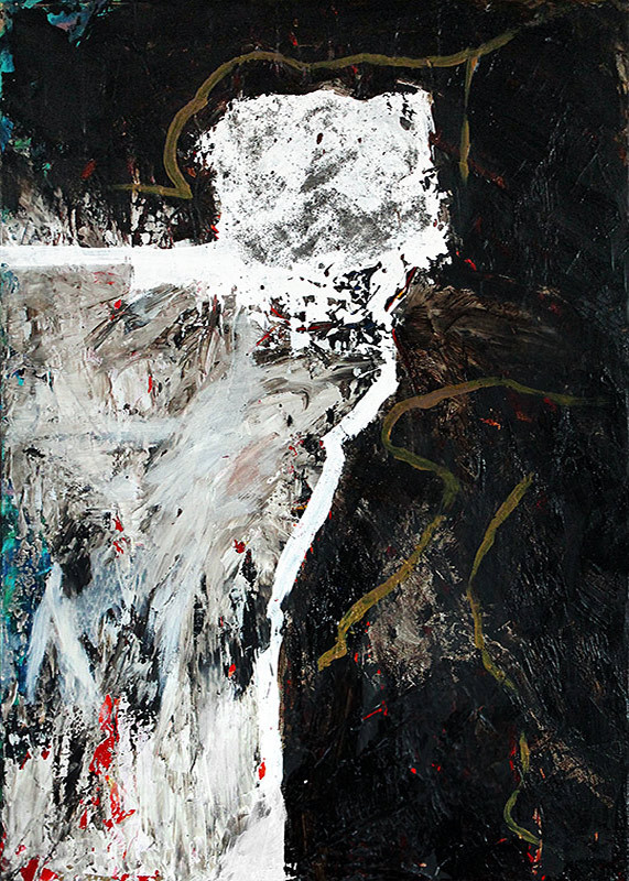 White rock | 2014 | Mixed media on canvas | 70 x 50 cm | 27.6"x19.7"