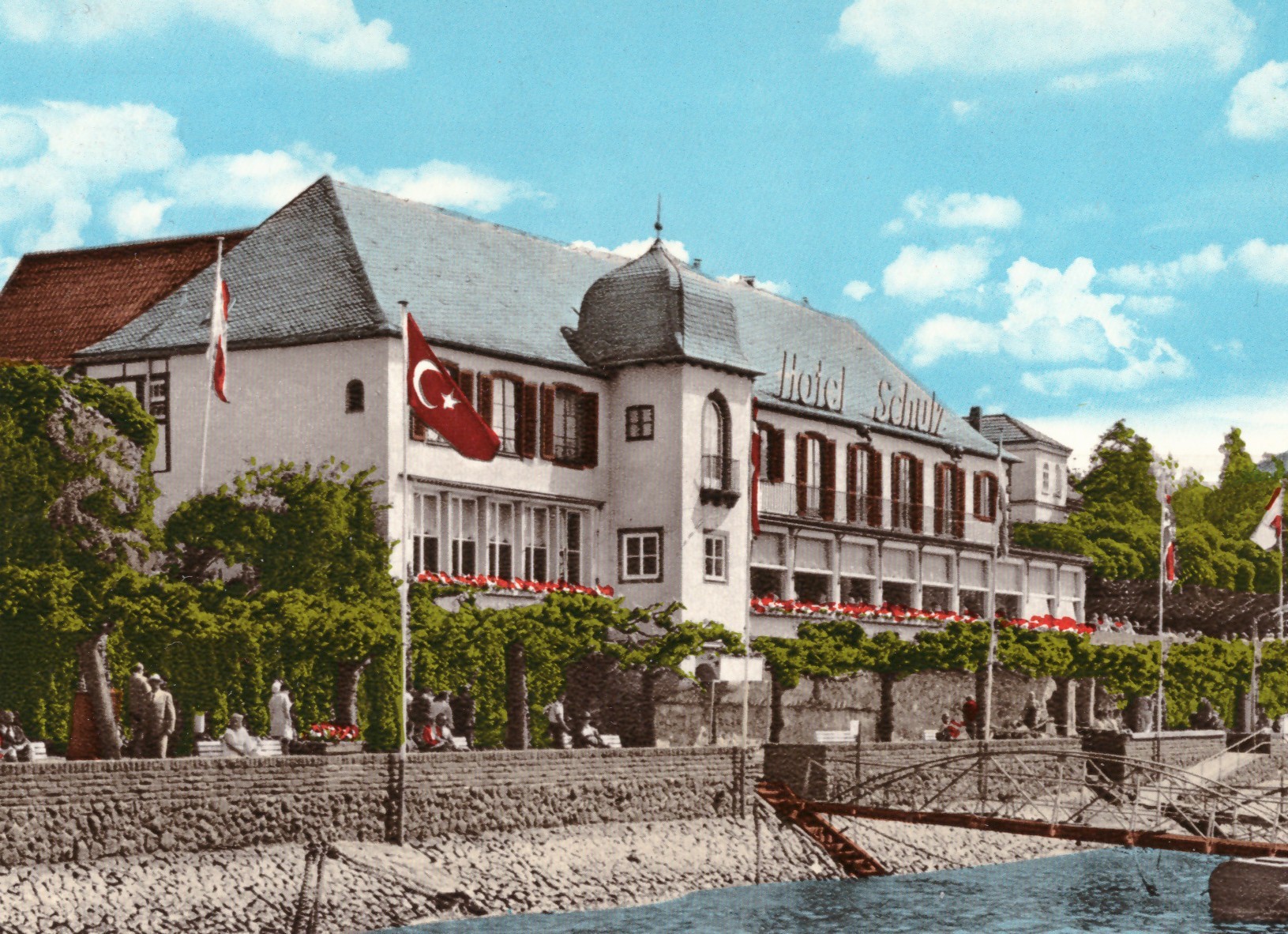 Hotel Schulz (Rheinseite) - 1970