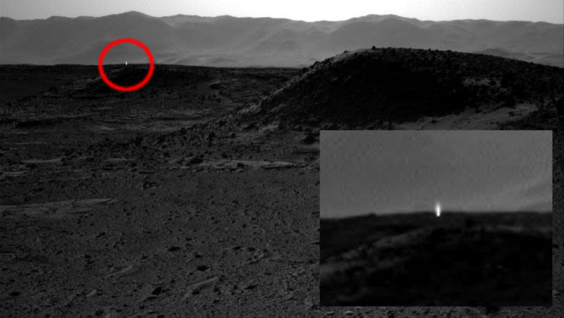 imágenes increíbles tomadas en Marte luz