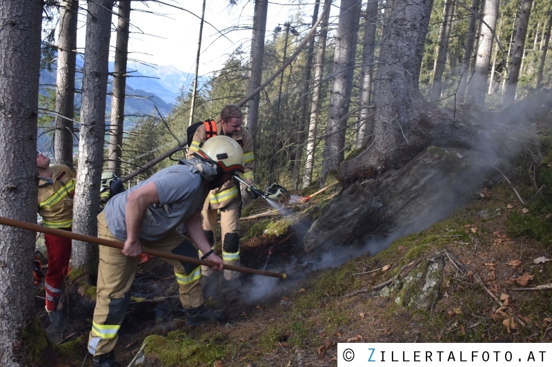 Waldbrand in Rohrberg