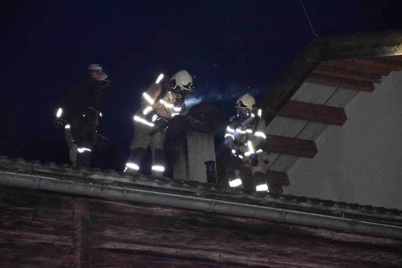 Kaminbrand bei Bauernhof in Zell am Ziller