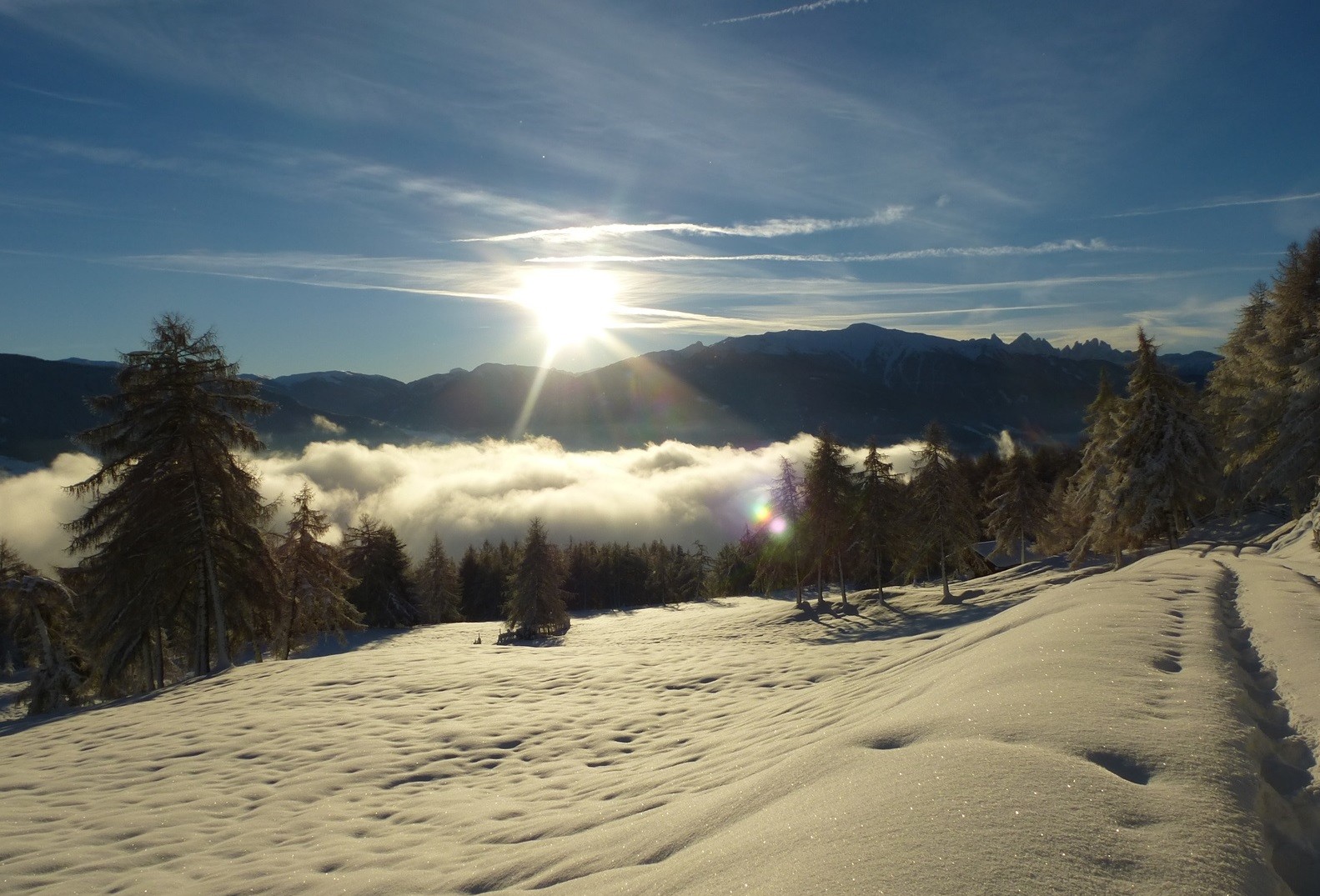 Idyllische Winterlandschaf 