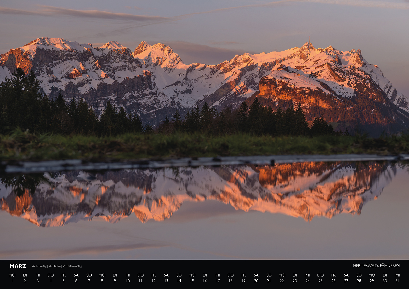 Alpstein Kalender, Alpsteinkalender, Bildkalender Alpstein, Bilder Alpstein