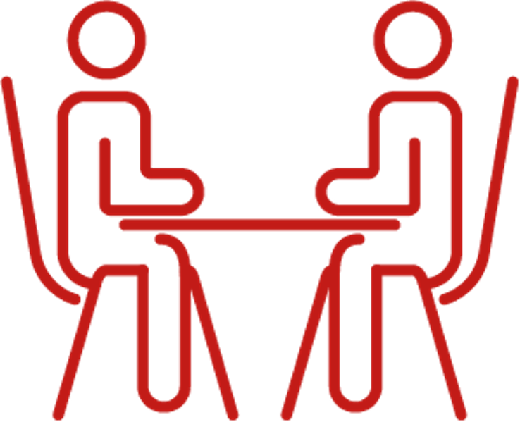 Picotgramme Suivi avec deux peresonnes en face à face