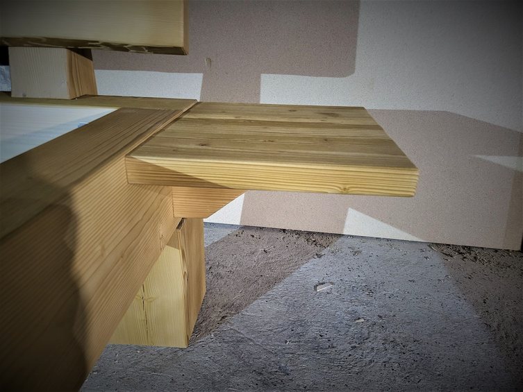 Nachttisch Ablagebrett in Fichte 