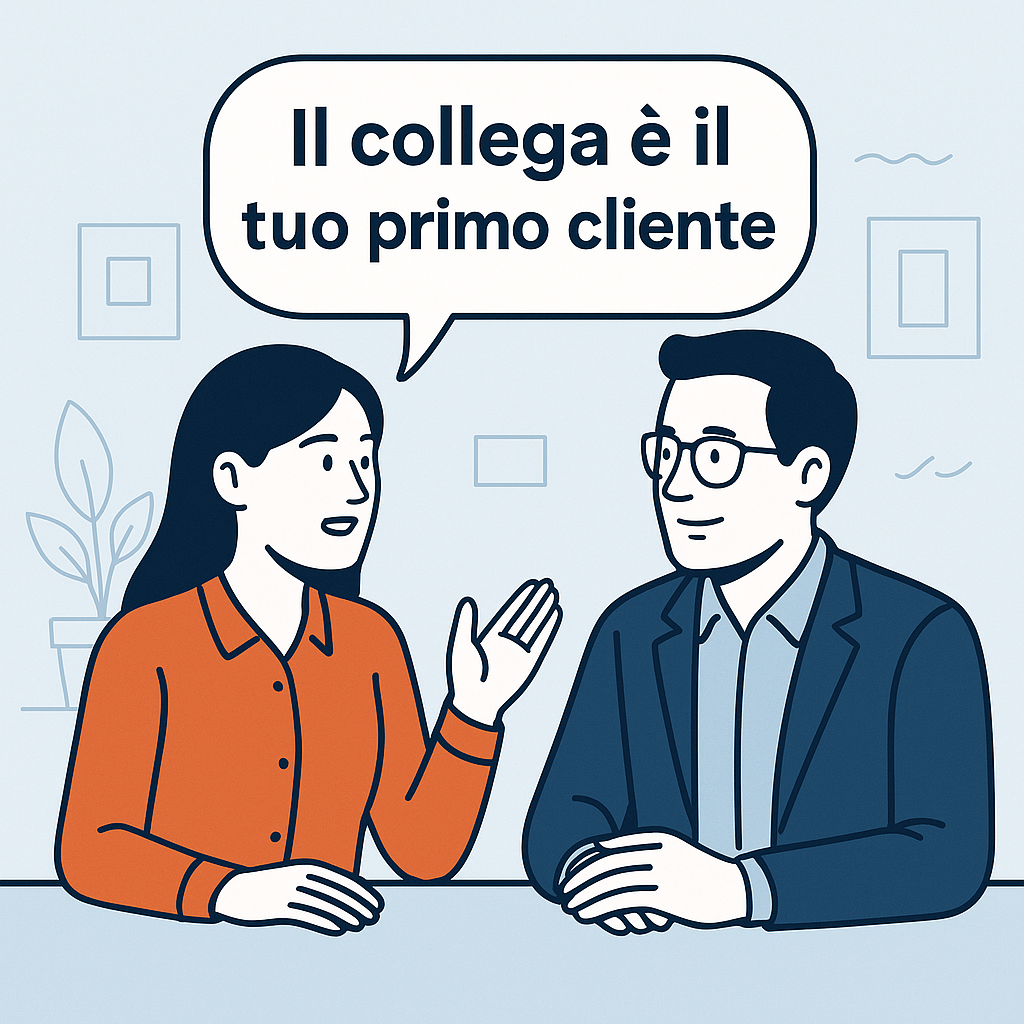 "Il collega è il tuo primo cliente: la rivoluzione silenziosa per un servizio eccellente"