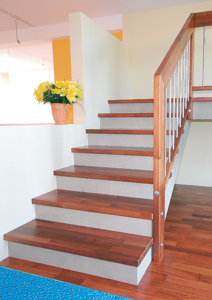 HolzStufen auf Betontreppe, Betontreppe mit Holzstufen verkleiden ... HolzStufen auf Betontreppe, Betontreppe mit Holzstufen verkleiden ...