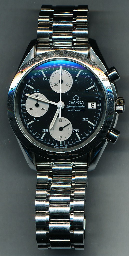 オメガ（OMEGA)スピードマスター　デイト（Rif.3511-50）のオーバーホール・パッキン交換・日送り車交換・切り替え車交換を承らせて頂きました