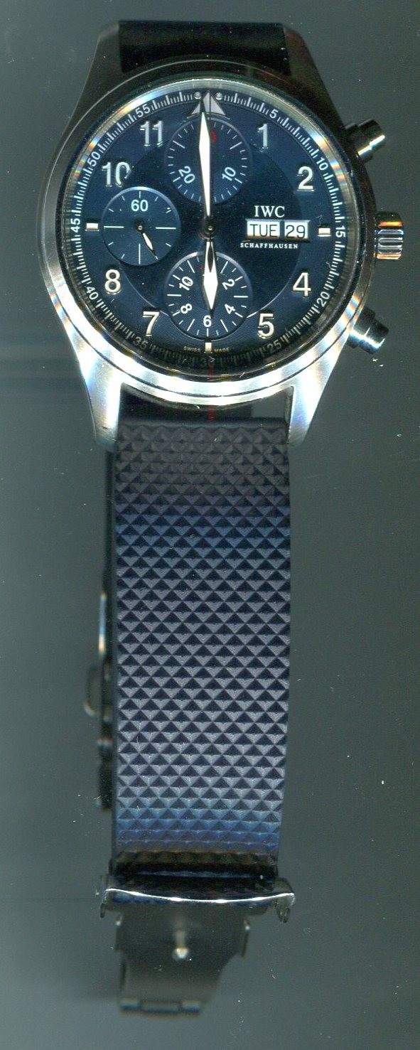 IWC メカニカル フリーガークロノグラフ（Rif.3706）　オーバーホール・パッキン交換・ゼンマイ交換を承らせて頂きました