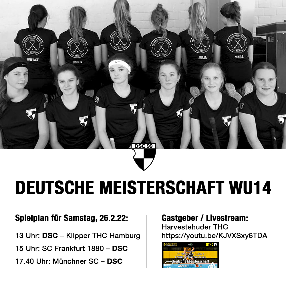 Deutsche Hallenhockey-Meisterschaft WU14 am 26./27.2.