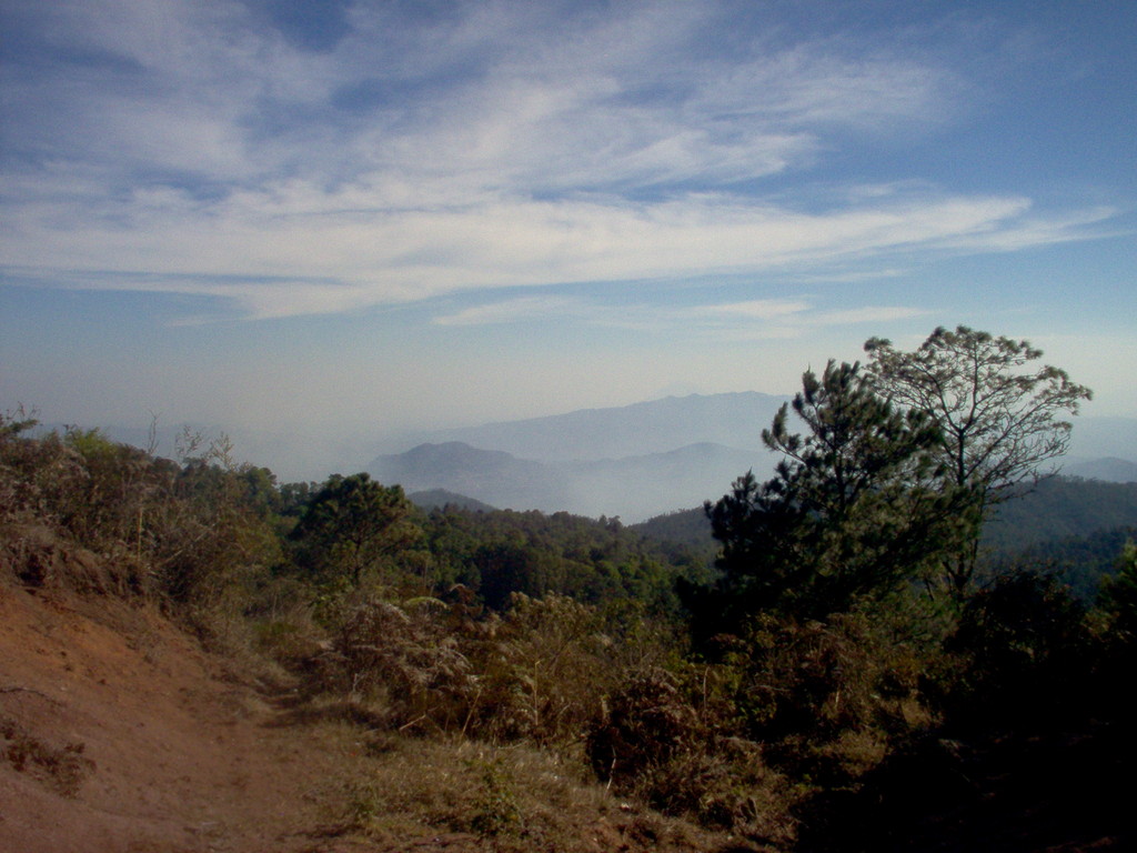 Blick in das Grenzgebirge bei Nahuaterique
