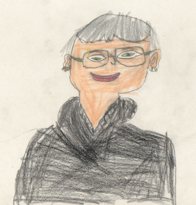 Frau Schreiber, gemalt von Lina