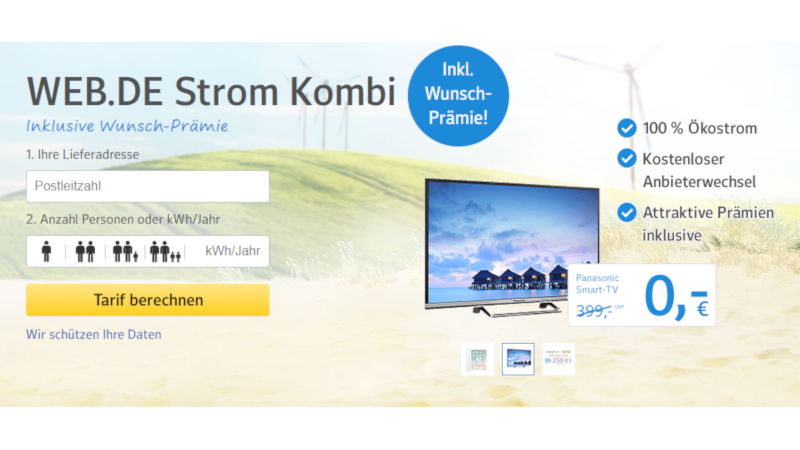 CheckEinfach | Quelle: Web.de Strom