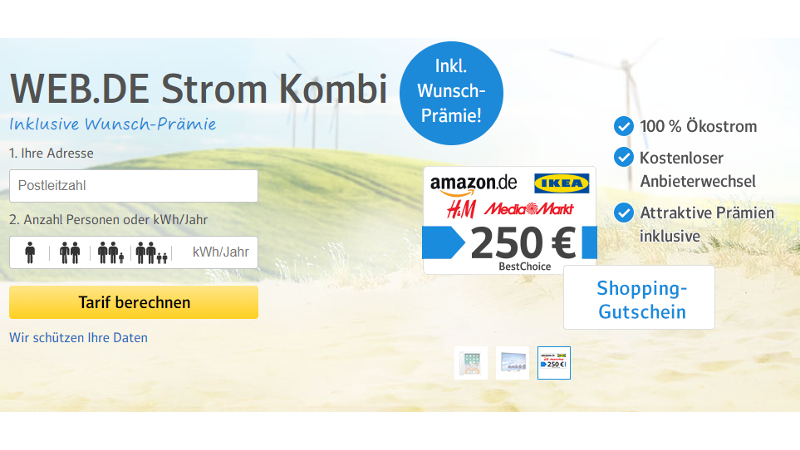 CheckEinfach | Quelle: Web.de Strom