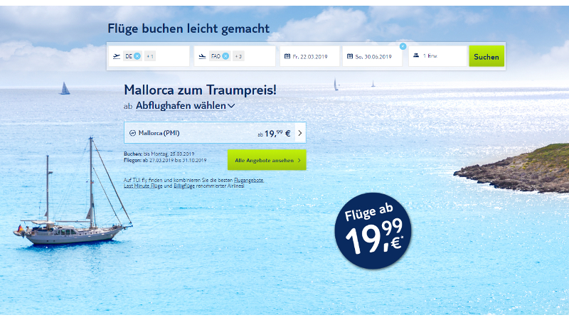 CheckEinfach | Bildquelle: TuiFly.de