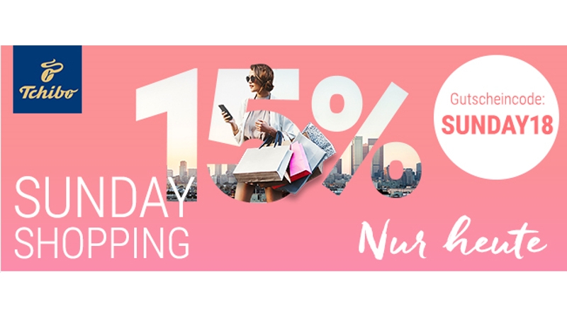 Shopping Sunday bei TCHIBO: 15% Rabatt ohne Mindestbestellwert -  CheckEinfach.de