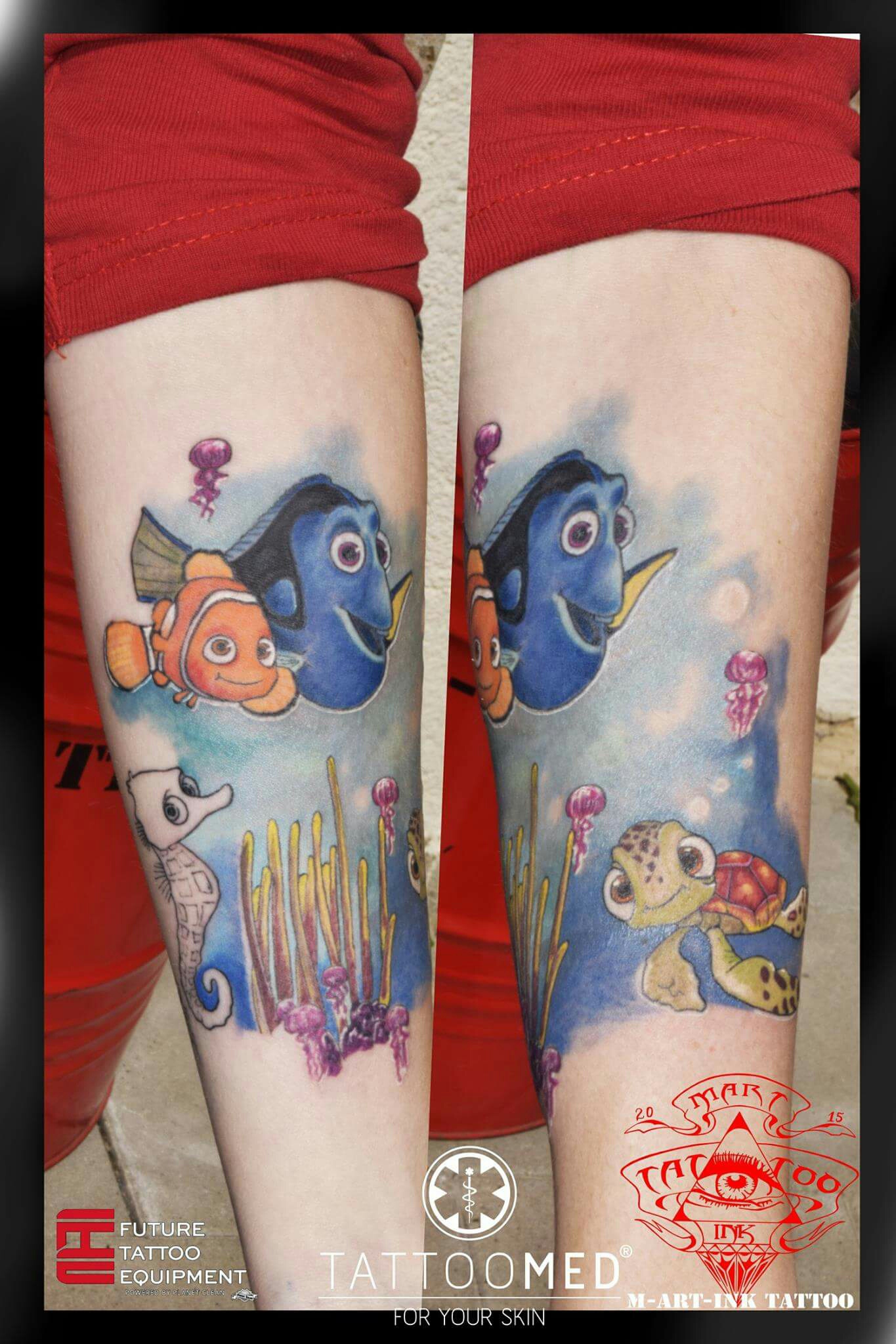 Nemo und Dori sleeve 
