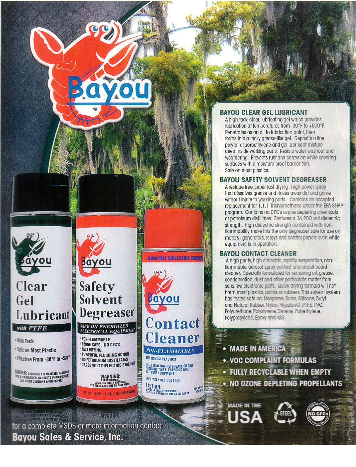 Bayou Sales and Service Inc bayousalesandservice