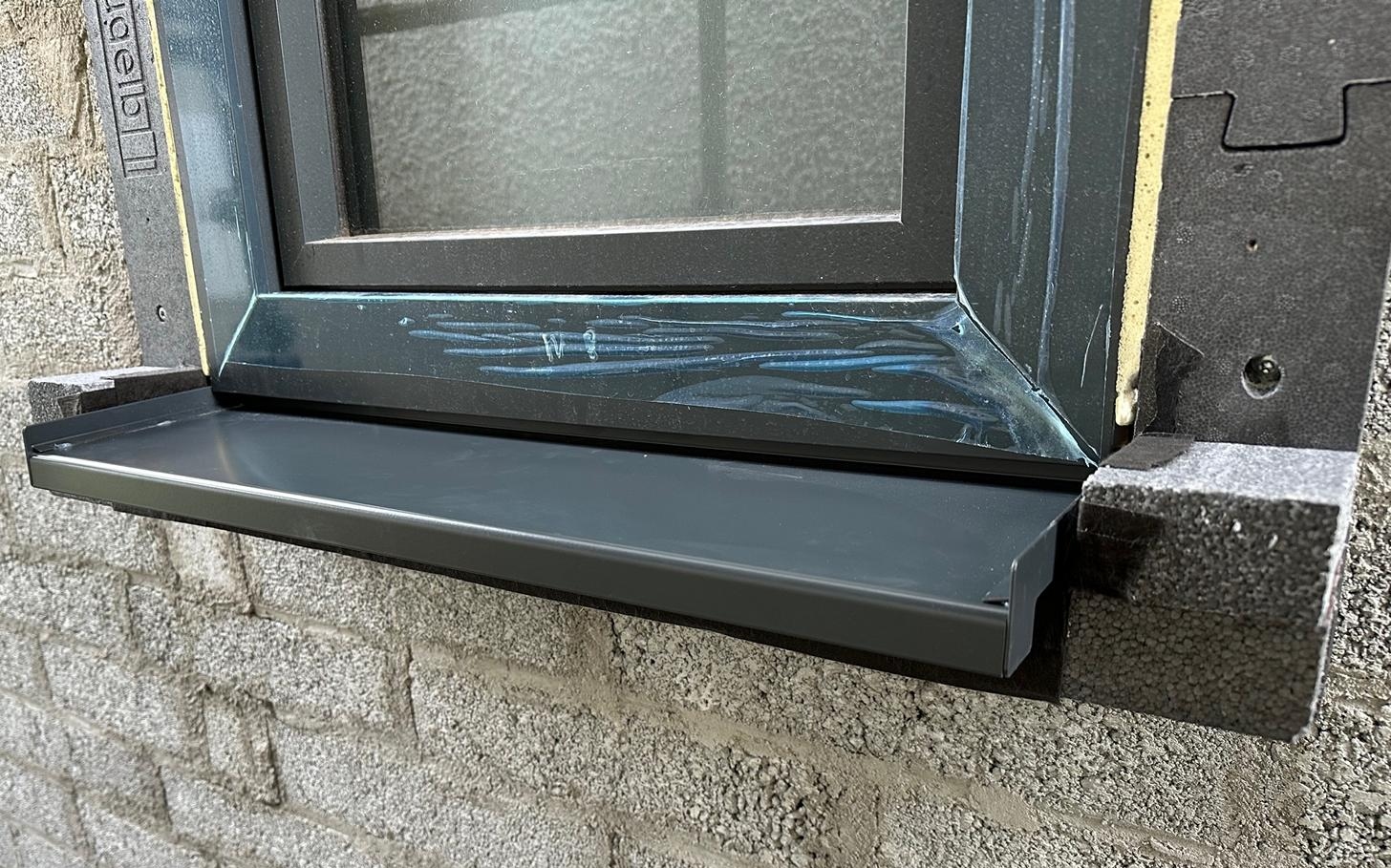 The installation of the window sills requires attention in regards to weatherproofing.