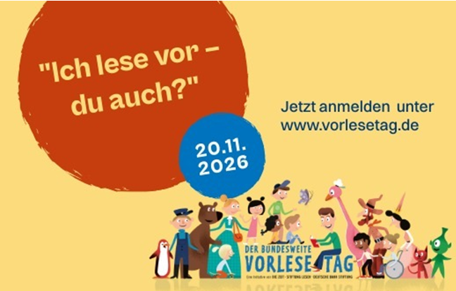Jetzt anmelden: Ich lese vor – du auch? © Gert Albrecht für DIE ZEIT, Stiftung Lesen, Deutsche Bahn Stiftung