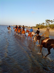  les pieds dans l'eau