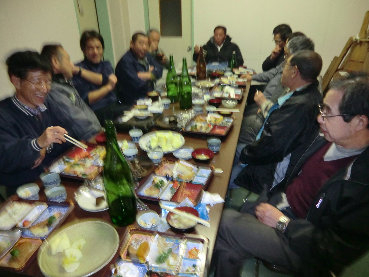 酒詰めの後の一杯会　天神囃子の奥様　ありがとうございます。