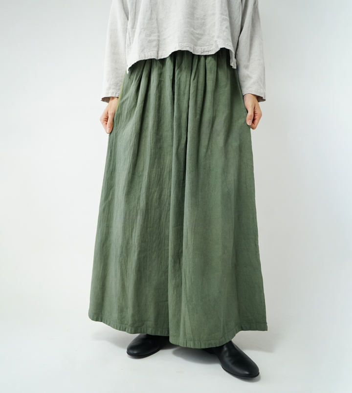 ヂェン先生の日常着 ワイドパンツ厚手 - ANANDASIA