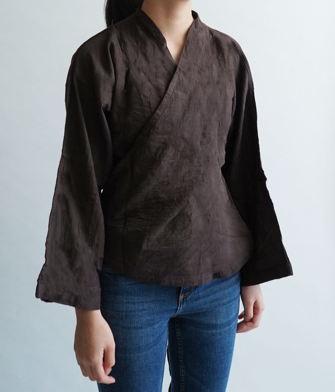 ヂェン先生の日常着 カシュクールブラウス - ANANDASIA