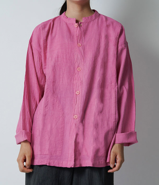 【ほこ】【新品未使用】ヂェン先生の日常着、開襟シャツ、薄手、Mサイズ ほこ】【新品未使用】ヂェン先生の日常着、開襟シャツ、薄手、M