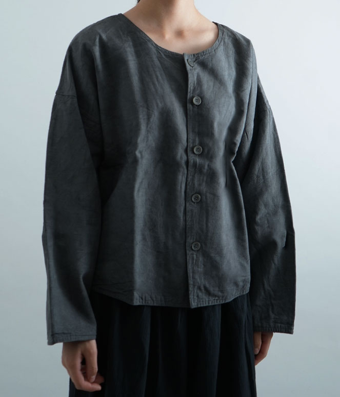 ヂェン先生の日常着 ノーカラージャケット - ANANDASIA