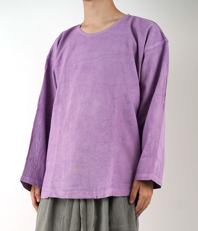 ヂェン先生の日常着 長袖Tシャツチュニック - ANANDASIA