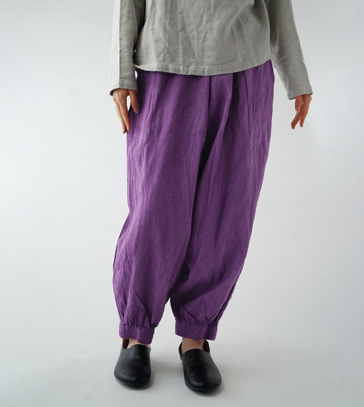ヂェン先生の日常着　太極拳パンツ　　　　　　　　　Sサイズ　藤色 ヂェン先生の日常着 太極拳パンツ - ANANDASIA