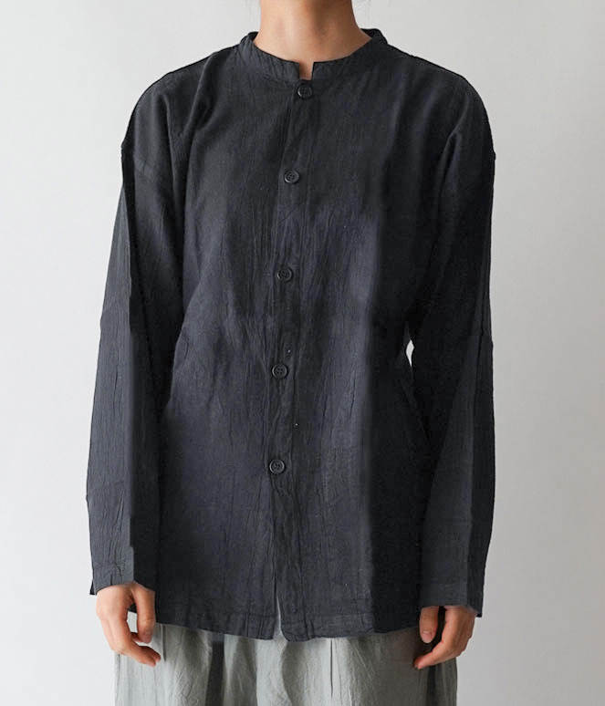 開襟シャツ 長袖薄地 - ANANDASIA