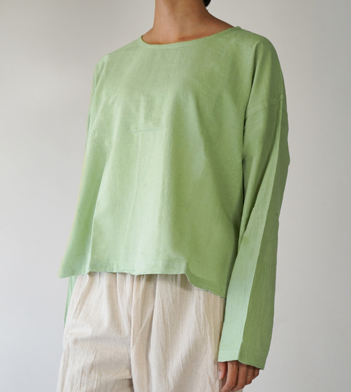 ヂェン先生の日常着 長袖Tシャツチュニック - ANANDASIA