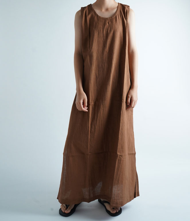 ヂェン先生の日常着 ノースリーブワンピース - ANANDASIA