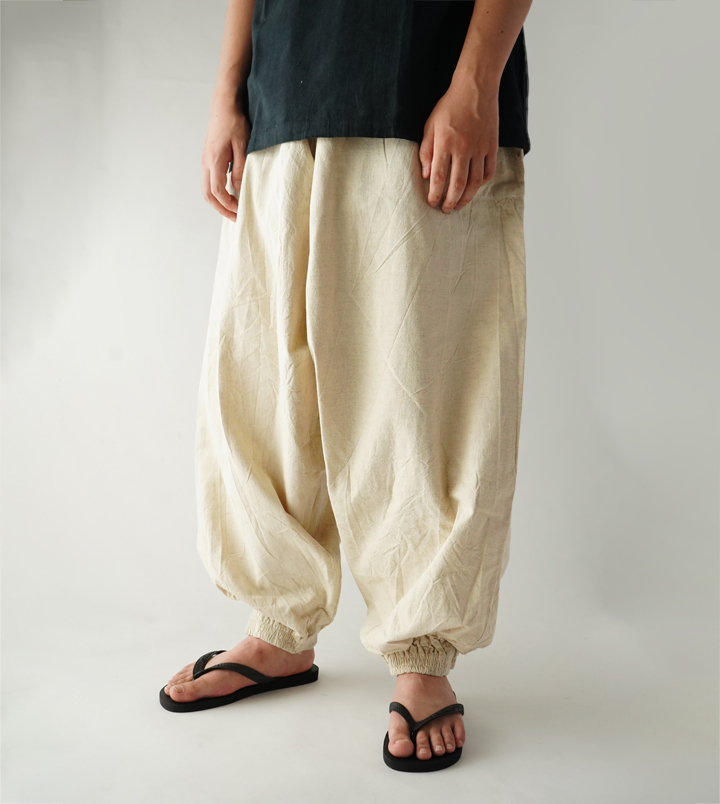 ヂェン先生の日常着　太極拳パンツ　厚手　ブラック　S ヂェン先生の日常着 太極拳パンツ厚地 - ANANDASIA