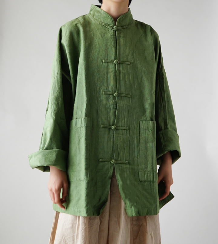 ヂェン先生の日常着 チャイナシャツ 長袖 - ANANDASIA