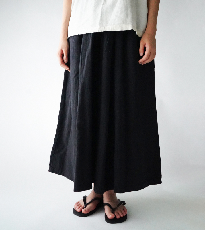 ヂェン先生の日常着 ワイドパンツ厚手 - ANANDASIA