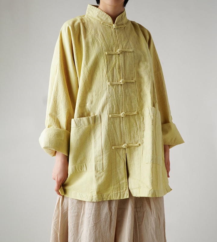 ヂェン先生の日常着 チャイナシャツ 長袖 - ANANDASIA