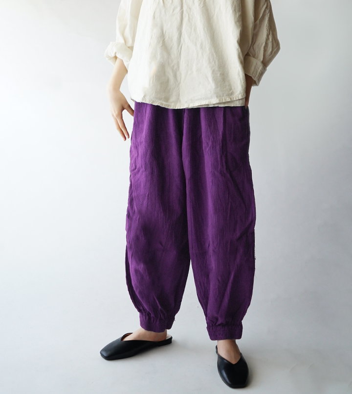 ヂェン先生の日常着 バルーンパンツスリム厚手 - ANANDASIA